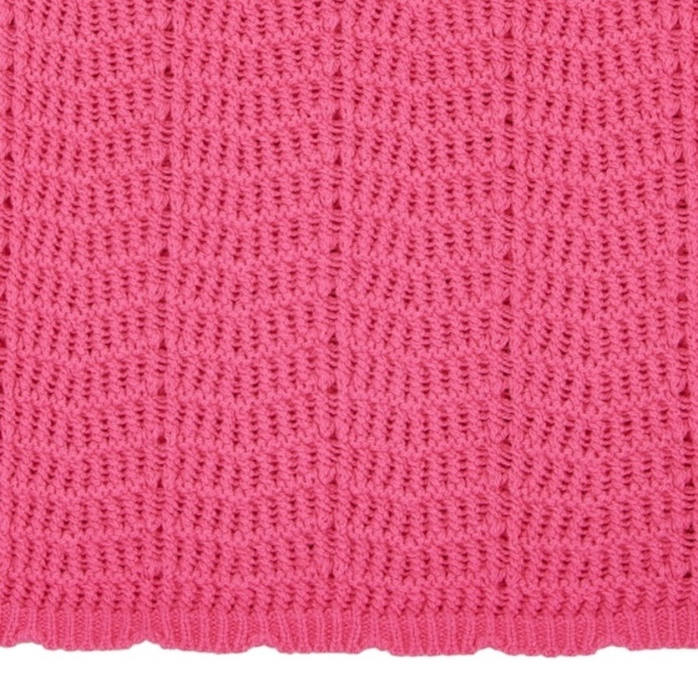 Wonder Nation Girls Pink Cheer Crochet Knit Sweater Tank Top XL 14-16 NEW - Picture 5 of 10